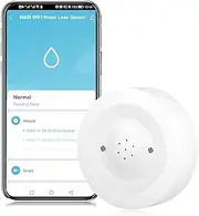 UanTii Smart Water Leak Alarm Sensor Tuya WiFi Water Leak Detector Flood Detector with 100dB Loudly Alarm Sound Works with Smart Life App
