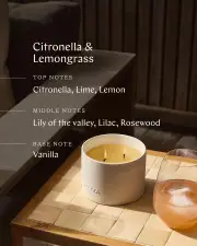 ECOYA Outdoor Candle 520g - Citronella & Lemongrass
