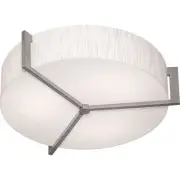 AFX APF1524LAJUD Apex 17"W Commercial LED Flush Mount Ceiling - Weathered Grey /