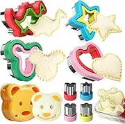Sandwich Cutter and Sealer, Sandwich Cutter for Kids 5 PCS（Big）, Decruster Sandwich Maker, Great for Lunchbox and Bento Box - Boys and Girls Kids Lunch