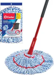 O-Cedar Microtwist MAX Microfiber Twist Mop with 1 Extra Refill | Features Hands