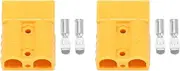Mellisso 2X for Anderson Style Plug Connectors 50A 600V 6-12AWG Power Tool for 6AWG Plated Solid Terminals Plugs Yellow