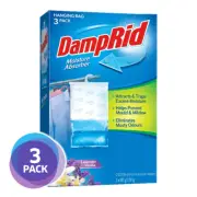 [3 PACK] DampRid Hanging Bag Moisture Absorber - Lavender Vanilla Scent Damp Rid