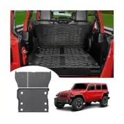 Cargo Mat with Seat Back Cover Fit for 2018-2024 Jeep Wrangler JL 4 Door with...