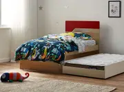 Bingo Bed Frame with Trundle - Single / Red