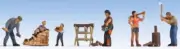 Noch 15616 Chopping Wood (Pk6) Figure Set HO OO Gauge