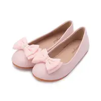 在飛比找ETMall東森購物網優惠-BABYLON 珍珠雙層蝴蝶結娃娃鞋 粉 大童鞋 鞋全家福