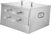 ＫＬＫＣＭＳ Rice Noodle Roll Steamer Machine Steaming Machine 2 Layers Cookware Multipurpose Rice Roll Maker for Household Equipment, 2X Tray