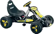 Leonxx Ride on Go-Kart Pedal Powered Kids | Kids Toy Go-Kart | Premium Quality | Best Growing Kids | Physical Activity Kart Kids | Buggy Black Colour