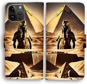 Flip Wallet Phone Case for Apple iPhone Series - Ancient Egypt Pyramid Theme Print (iPhone SE 3rd Generation)