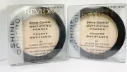 New (2) REVLON SHINE CONTROL MATTIFYING POWDER - 01 Sheer Mattifyer **RARE