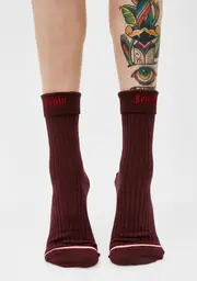 [Stance] Wine Fenty Prep Socks