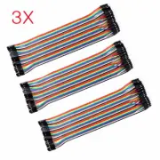 120PCS Breadboard Jumper Wires Male to Female Ribbon Cables Lead Kit For Arduino