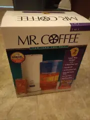 Mr. Coffee Iced Tea Maker 2-Quart Pot TM1 design Pitcher 4 tumblers NEW SEALED