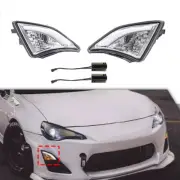 Set Clear LED Corner Light Turn Signal Fog Lamp For Scion FRS Toyota GT86 13-up