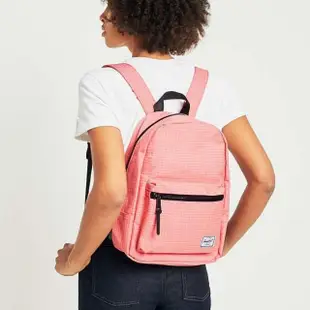 【Herschel】Grove XS 中型 粉色 白色格線 帆布 防潑水 金拉鍊 女生 背包 女包 小後背包 後背包
