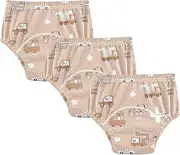 Little Boys Potty Training Must Haves Pants Absorb Water Boxer Briefs Short Underwear for Kids 4T Childish Pattern with Cars Trucks Plane