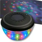 GAME 3547-BB Floating Show Underwater Pool, Solar Powered, 7 LED Light Modes, Lasts up to 6 Hours, Auto On/Off, 5.5 Inches Diameter, Grey