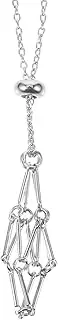 Amosfun Crystal Pendant Cord Holder Metal Net Rope for DIY Jewelry Necklace Cord Rope