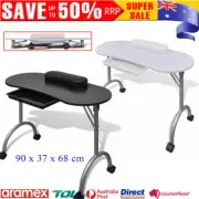 Portable Foldable Manicure Nail Table Beauty Salon Mobile Technician Work Desk