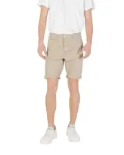 Replay Denim Shorts Casual Style Men Beige