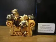 PROTOTYPE Harmony Kingdom Kittens on Sofa a Collect it Exclusive 2xSGN RARE
