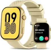 Bybuckr Smart Watch for Men Women (Answer/Make Call), 2.0"Smartwatch Fitness...