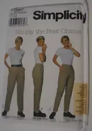 Simplicity 7590 Misses Classic Trouser Pants Sizes 10-14 Sewing Pattern