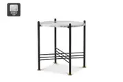 Matt Blatt United Strangers Daddy O Round Side Table (Italian Grey Marble)