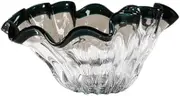Fruit and Produce Storage Basket Artistic Glass Fruit Plate Handmade Candy Plate Dried Fruit Plate Coffee Table Decoration Dining Table Model Room Ornaments Suitable for Kitchen Counters(Medium)