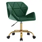 Cute Office Desk Chair Swivel Velvet Rolling Chair Computer Task Chair for Teens