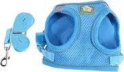 BESPORTBLE 1 Set Pet Vest Leash Harness Pet Stuff Dog Harnesses Harness for Puppies No- Dog Puppy Harness for Small Dogs Dog Training Leash Pet Vest Harness Pet Supplies Pet Chest Strap Blue