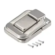 Toggle Latch, 48mm Decorative Hasp Jewelry Box Catch Silver Tone 5 pcs