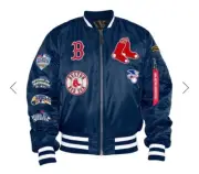 Boston Red Sox X ALPHA X NEW ERA MA-1 BOMBER JACKET- Brand New- XL