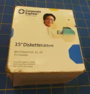New Corporate Express 25 Pack Floppy Diskettes 1.44MB HD IBM 3.5 Inch Disk