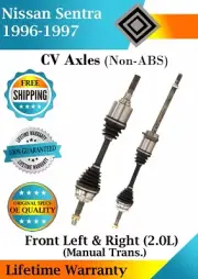 New OE Front CV Axles For 1996-1997 Nissan Sentra 2.0L Non-ABS Manual Lifetime W (for: Nissan)
