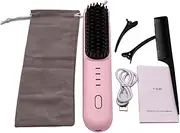 Comb Straightener for Women | Heat Comb Straighten Comb Negative Ionic,Hair Straightening Brush, Anti-Scald Straighten Brush, Fast Heating Straightening Comb