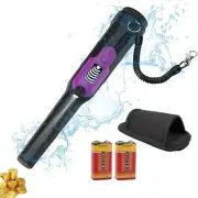 Metal Detector Pinpointer, LCD Display Fully Waterproof Underwater 30m/50FT Gol