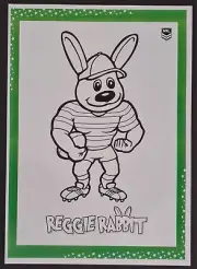 2023 SOUTH SYDNEY RABBITOHS NRL RUGBY LEAGUE COLLECTABLE MASCOT SHEET *A4 SIZED*