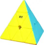 Pyramid Speed Cube, 3X3X3 Qiming Pyramid Speed Cube Triangle Cube Puzzl
