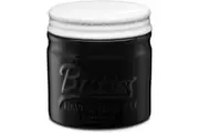 Porcelain Butter Keeper Crock, French Butter Dish with Lid to Leave on Counter, Embossed Butter Container with Waterline for Soft Butter, Housewarming Home Decor Gift, Black