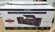 Boytone BT-24MB Bluetooth Classic Style Record Player Turntable with AM/FM/ NEW