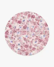 245' Round | Machine Washable Runner Rug | Kid & Pet Friendly | Indoor Rug | Camille Multicolour Pink Rug | Ruggable