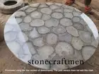 White Agate Round Coffee Table Top, Agate Geode Living Table, Black Friday Sale