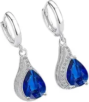 [Mocoe] Small Fresh Zircon Drop Earrings Sapphire Blue earrings-EH725