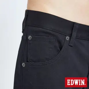 EDWIN 503 BLUE TRIP 大尺碼 保溫款 中直筒牛仔褲 -男款 黑色 STRAIGHT #丹寧服飾特惠