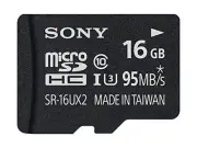 Sony microSDHC card 16GB Class10 UHS-I compatible SD card adapter included SR-16