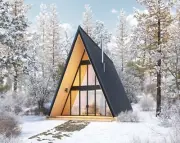 20' x 28' Modern A-Frame Cabin Architectural Plans Blueprint PDF Download