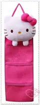 ♥小花花日本精品♥ Hello Kitty 造型掛袋多功能置物袋收納袋透明掛袋立體大頭造型粉色 (預購)