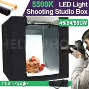 45/64/80CM LED Light Room Photography Studio Lighting Tent Kit Cube Soft Box